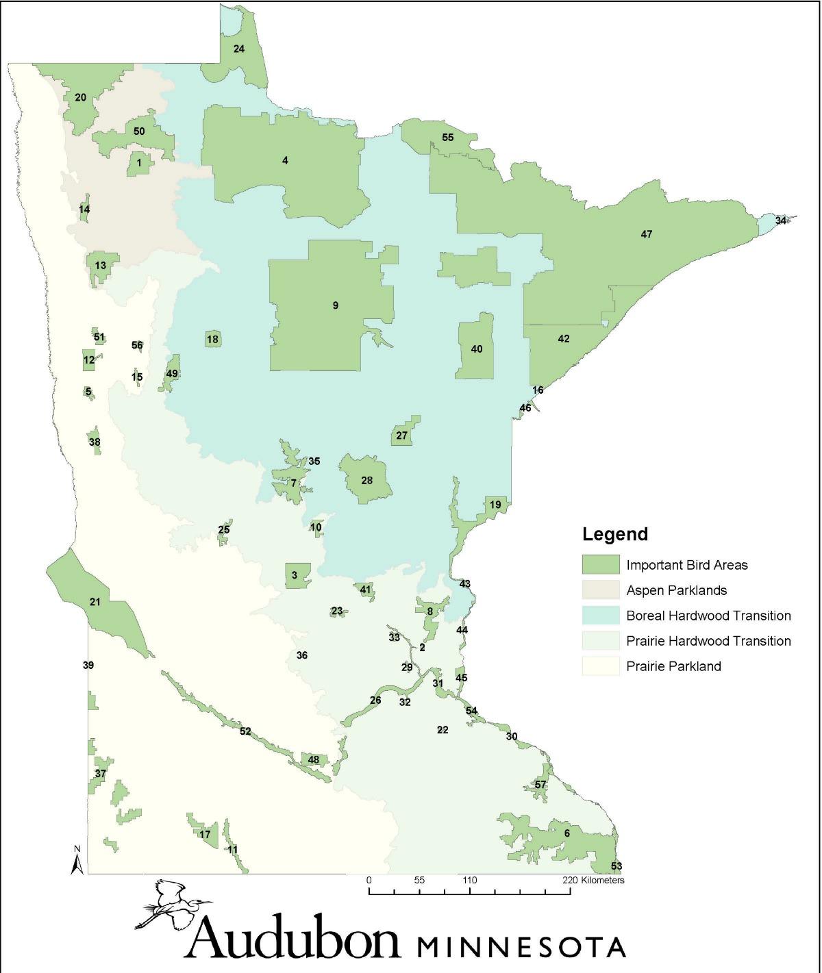 Audubon Minnesota statewide IBAs